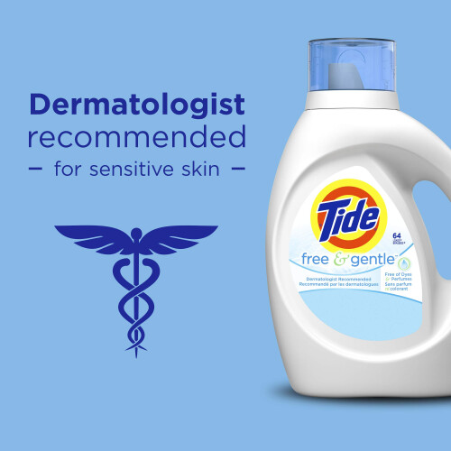 Tide Free & Gentle Υγρό Απορρυπαντικό Ρούχων, 96 Πλύσεις, 138 Fl Oz 2