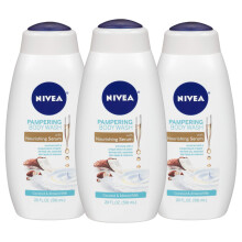 NIVEA Kokos- und Mandelmilch-Krperwaschmittel mit pflegendem Serum, 3er-Packung, 20-Fl-Oz-Flasche