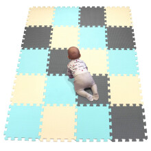 YIMINYUER EVA Foam Activity Play Mat Lattialaatat *Ale* Vihre beigenharmaa R08R10R12G301020
