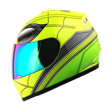 WOW Motorcykel Full Face Hjälm Street Bike BMX MX Barn Spindel Grön