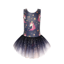 Body con gonna per ragazze Ginnastica Balletto Tutu Danza Abiti Cro