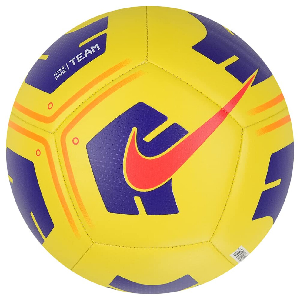 Nike Football Park Team Ball /Bright Crimson Cu8033-720 Yellow/Purple