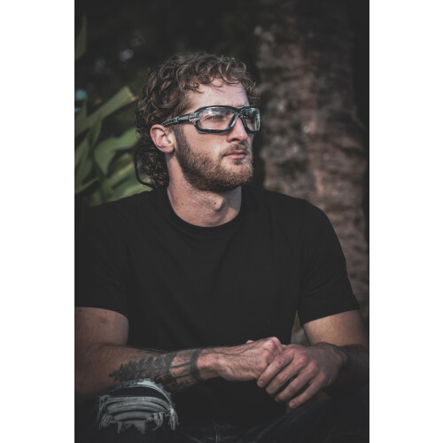 Γυαλιά ασφαλείας Birdz Eyewear Gasket για Μοτοσικλέτα Μαύρα με Διαυγή Φακό 2
