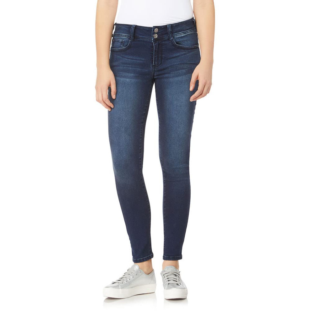 Jean taille mi-haute ultra skinny Insta Soft pour femme WallFlower (standard et plus), Shannon, 7 Short