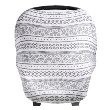Baby Car Seat Cover Canopy and Nursing Cover Multi-Use Stretchy 5 in 1 Gift""Westyn"" by Copper Pearl
