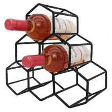 Godinger Wine Rack 6 Suport pentru depozitare a sticlelor pentru vinuri pentru blatul metalic pentru sticle pentru sticle de vin