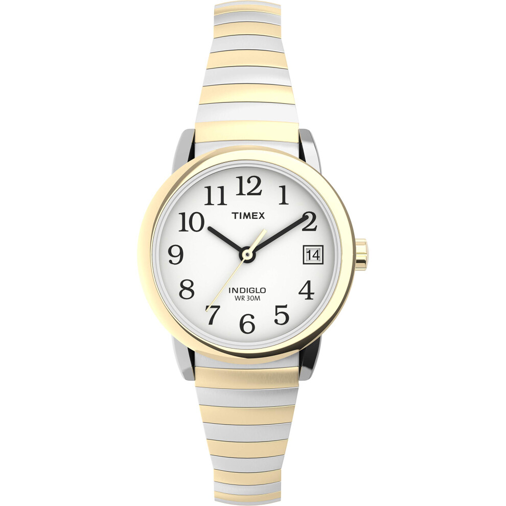 Timex Women's Easy Reader 25mm Watch - Two-Tone Case White Dial with T