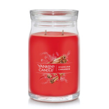 Yankee Candle Sparkling Cinnamon Scented Signature 20oz Large Jar 2-W