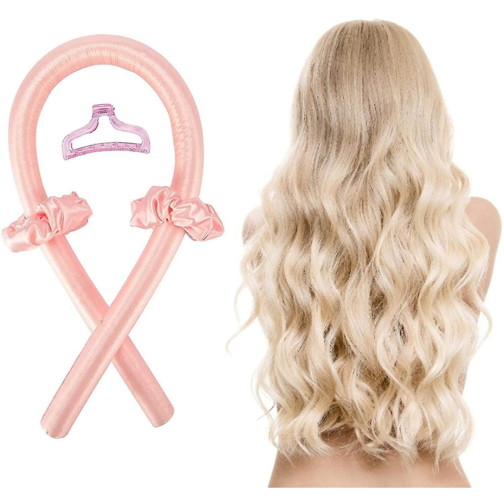(pink) Silk Hair Curler - Heatless Curler, Heatless Curls, Heatless