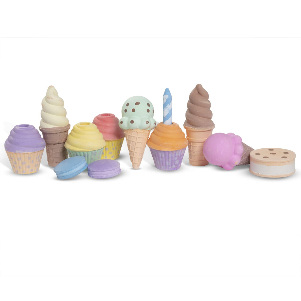 New Melissa & Doug Ice & Cake Chalk Set Cream B08v9cpvzb