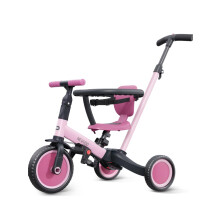 Triciclo newyoo para crianas de 1 a 3 anos Bicicleta triciclo 5 em 1 com ala de presso Presente de Natal e aniversrio e brinquedo para menina