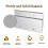 Zorfeter Z Hanger French Cleat 4 Polegadas - Suporte para Espelhos, Quadros, Obras de Arte 3
