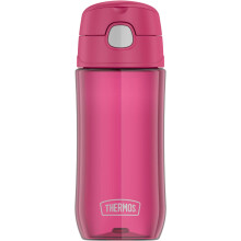 THERMOS FUNTAINER 16-Unzen-Trinkflasche aus Kunststoff mit Ausguss, Himbeere