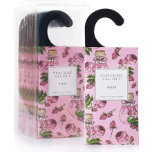 ROSE COTTAGE Large 12 Packs Rose Hanging Closet Deodorizer Air Freshener Long Lasting Scented Sachets Smell Goods for House