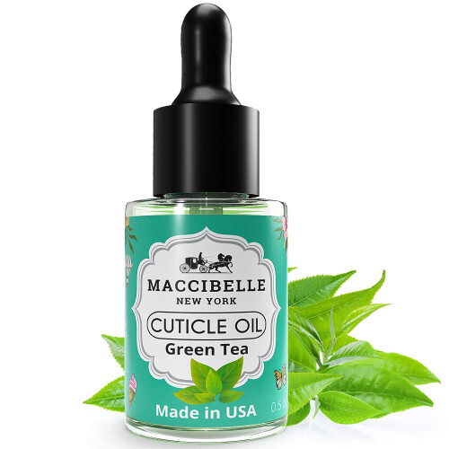 Maccibelle Λάδι Κουτιού 0.5 oz - Θεραπεύει Ξηρούς Σκισμένους Κουτιούς (Πράσινο Τσάι, 0.5 Fl Oz)