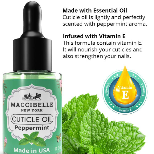 Maccibelle Έλαιο Κουτιλών 0.5 oz - Θεραπεία για Ξηρές Ραγισμένες Κουτιλές (Μέτρημα, 0.5 Fl Oz) 2