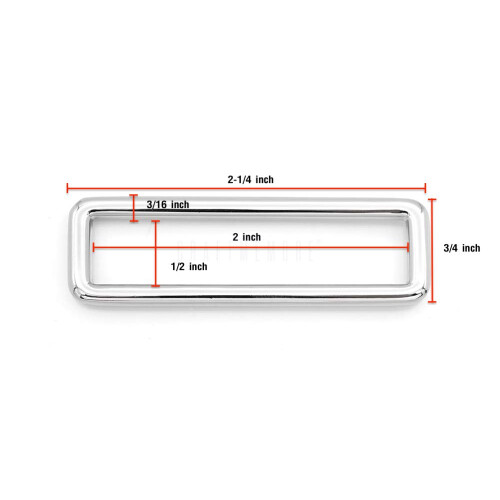 CRAFTMEMORE Fivelas Retangulares de 2 Polegadas Metal para Cintos de Bolsa, 4 pcs SCLP (2 Polegadas, Gunmetal) 1
