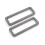 CRAFTMEMORE Fivelas Retangulares de 2 Polegadas Metal para Cintos de Bolsa, 4 pcs SCLP (2 Polegadas, Gunmetal) 1
