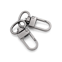 CRAFTMEMORE Karabina Drobn Push Gate Otocn Humrov spony pro taky Opasky Landyards Klips 10 Pack PLHL (Gunmetal Black)