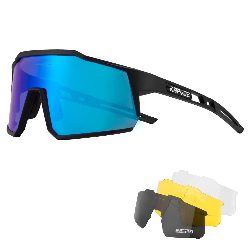 Lunettes De Cyclisme Polaris Es Kapvoe Avec 4 Verres Interchangeables TR90 Sp-image