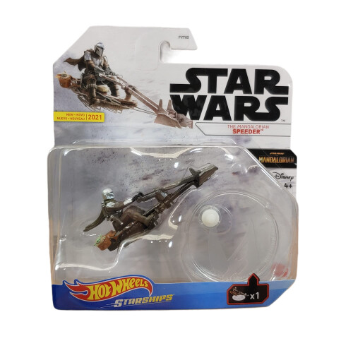 Hvezdn lode Hot Wheels - Mandaloriansk speeder
