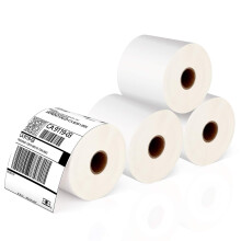 Etiquetas Térmicas JADENS 4x6-350 Etiquetas (4 Rollos), Compatibles con Rollo, Brother, Zebra y la Mayoría de Impresoras Térmicas