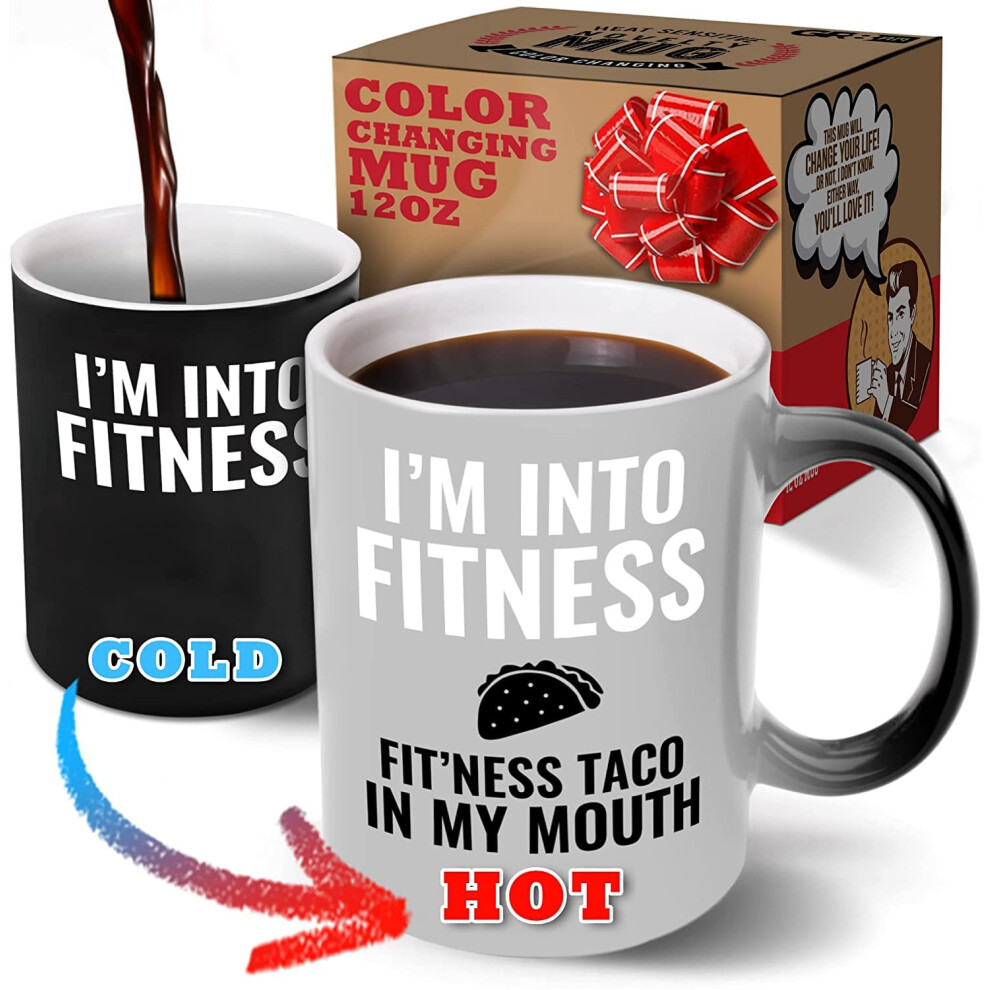 Gr8Am Kleurveranderende Theemok 12Oz - Ik Ben Dol Op Fitness Fitness Taco In M-image