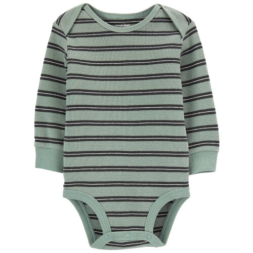 Simple Joys by Carter's Baby Boys' 4-Pack Long-Sleeve Thermal Bodysuits 2