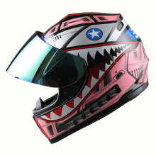 Motocykel prilba WOW, celotv rov , Street Bike, BMX, MX, detsk , Shark Pink