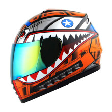 WOW Motorcycle Full Face Helmet Street Bike BMX MX Youth Kids Shark Or