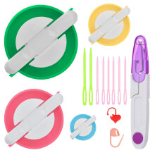 Weaving Ball Winderspompom Maker Kits Pom Pom Kit Kit Loom Kit Fluff Ball Weaver Needle Craft Diy Kitting Cro?et Instrument de instrumente de mes