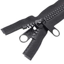 MebuZip Nr. 10, 213,4 cm, robuste, trennende Kunststoff-Reiverschlsse mit doppelter Zuglasche, Reiverschlussschieber, schwarze Vislon-Reiverschl