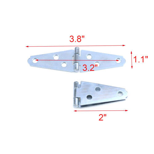 Geesatis 6 Pçs Dobradiças Pesadas 2 polegadas para Porta de Armário, com Parafusos de Montagem 1