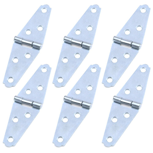 Geesatis 6 Pçs Dobradiças Pesadas 2 polegadas para Porta de Armário, com Parafusos de Montagem