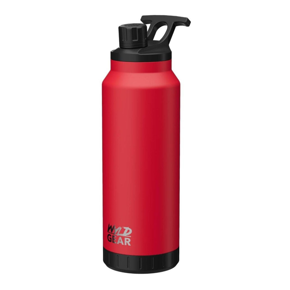 Bouteille d'eau en acier inoxydable Wyld Gear Mag Series avec bouchon magn   tique 44 oz Rouge