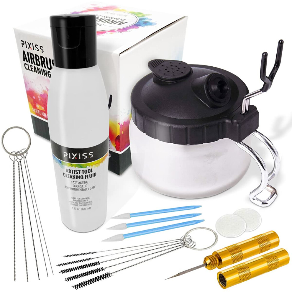 Airbrush Cleaner Kit With Brush Cleaner Solution - Ultimate Airbrush C 810008426166