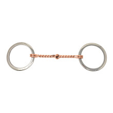 Filetto in rame ritorto in acciaio inossidabile da 4,5"""" per cavalli equini professionali