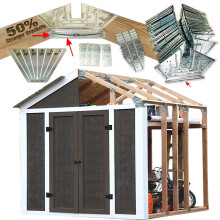 EZBUILDER 50 Conception de Truss Plus Solide Abri 6in - 14in Largeur Tout Longueur Kit Cadre 2x4