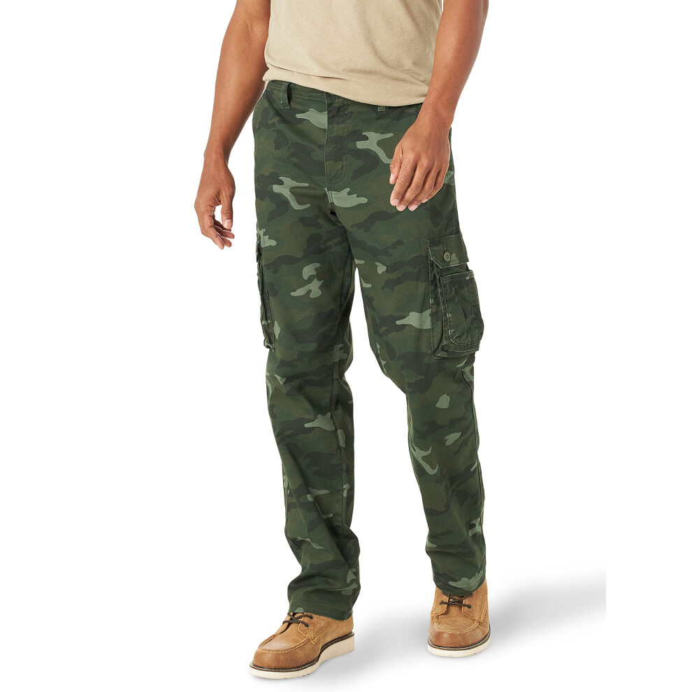 Pantal N Cargo De Corte Relajado Lee Wyoming Para Hombre, Camuflaje Verde, 38 Ancho X 32 Largo-image