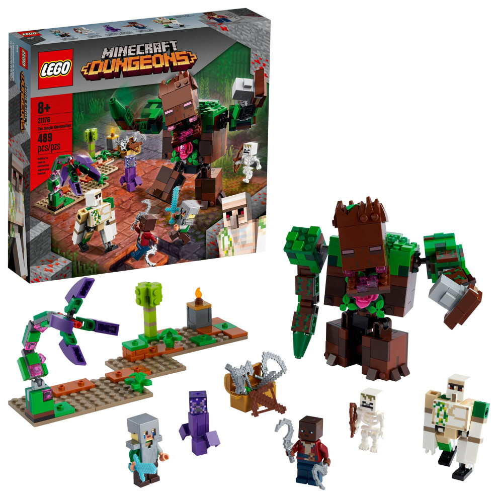 Lego Minecraft The Jungle Abomination 21176 Building Kit Playset; Fun Minecraft Dungeons Exploring Toy For Kids; New 2021 (487 Pieces)-image