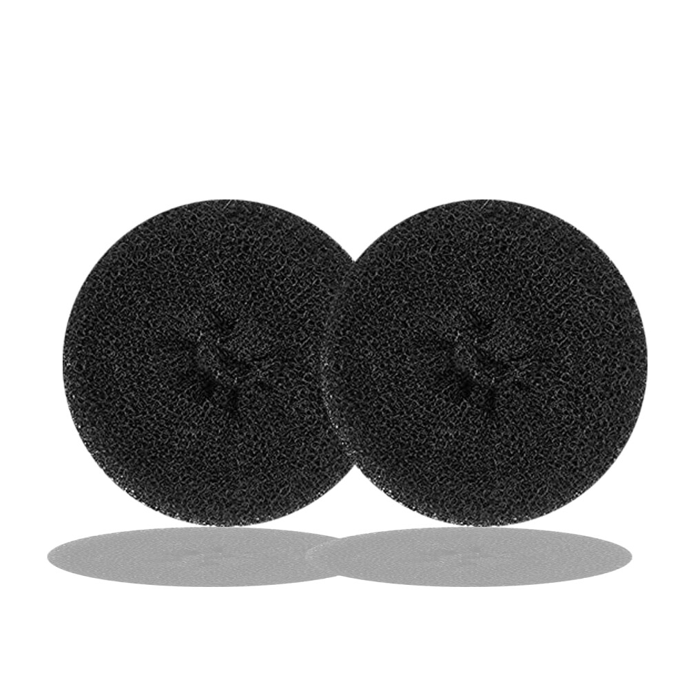 Kitjans Unisex Black Hair Donut Bun Maker, Ring Style Bun, 2Pcs Chignon Hair Medium Doughnut Shaper For Short And Thin Hair (Medium, 3 Inch/Black)