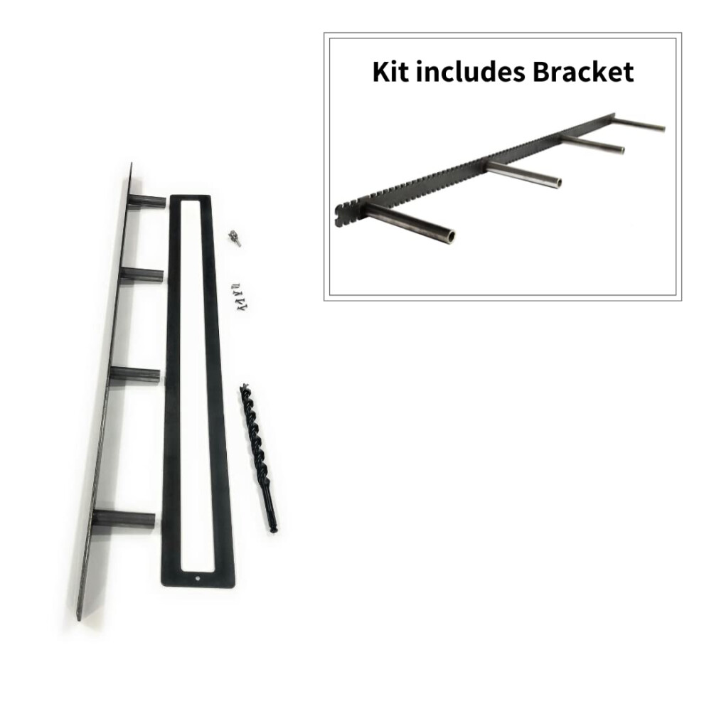 Soportes De Estante Flotantes De Metal De Alta Resistencia, F Cil Montaje, Ubicaciones De Montaje Cada Media Pulgada (Kit De Construcci N De 40 P-image