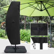 ABCCANOPY Offset Umbrella Cover for 8FT to 15FT Black