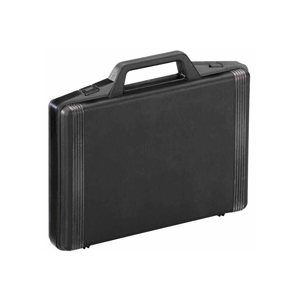 RARAION Black Polypropylene Briefcase Storage Case with Foam Insert