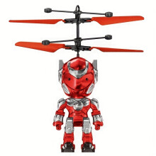 (Mech Warrior Red) Future Sensing Flying Robot Toy - Youngsters's Remote Control Mecha Warrior, Fun Outdoor Play