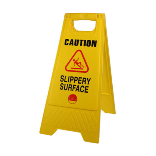 TIMco Timco Caution Slippery Surface A-Frame Safety Sign - 610 x 300 x 30 (1 Bag)