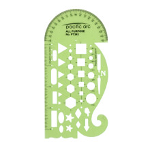 Pacific Arc All Purpose Template Guide met een gradenboog van 4 inch