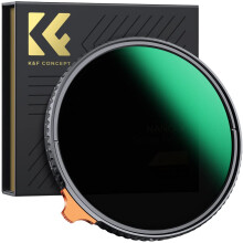 K&F Concept 49mm Putter Variable ND Filter ND2-ND400 (1-9 Stops) 28 Multi-Layer Coatings Import AGC Glass Adjustable Neutral Density Filter