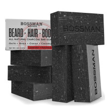 Bossman 6-Pack 4-in-1 Σαπούνι για Άνδρες - Φυσικό Βιολογικό Καθαριστικό Μαλλιών & Γενειάς