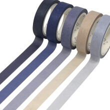 banda de washi de culoare solida allydrew (set de 5) 10mm x 5m albastru